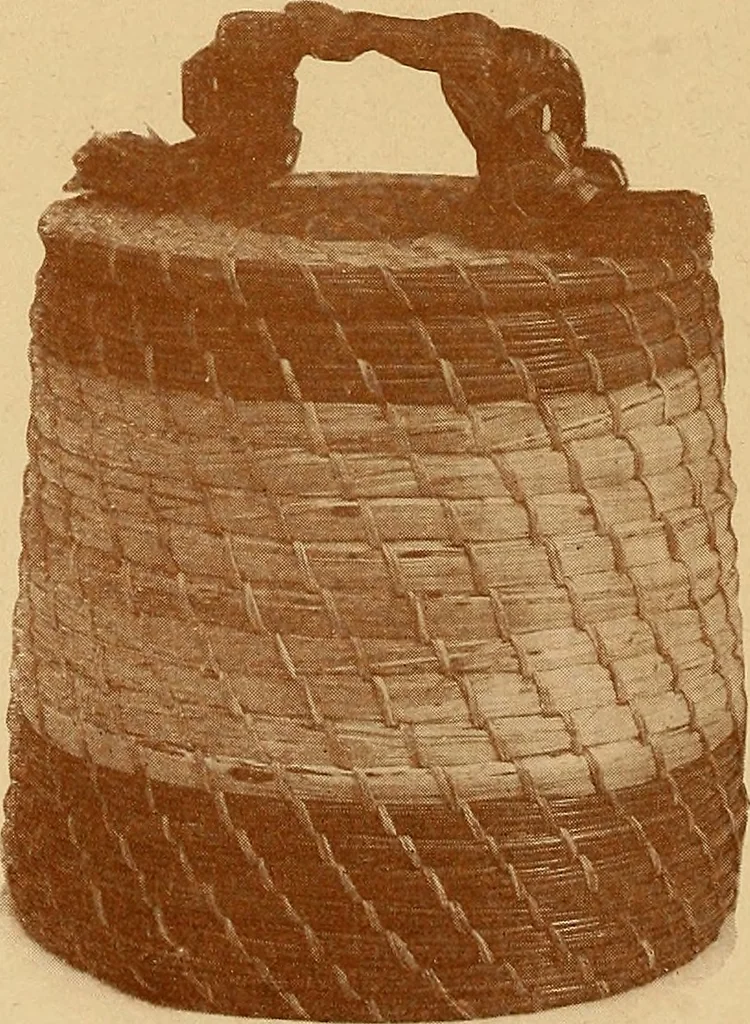 An illustration from The pine-needle basket book, 1911, leaf 31