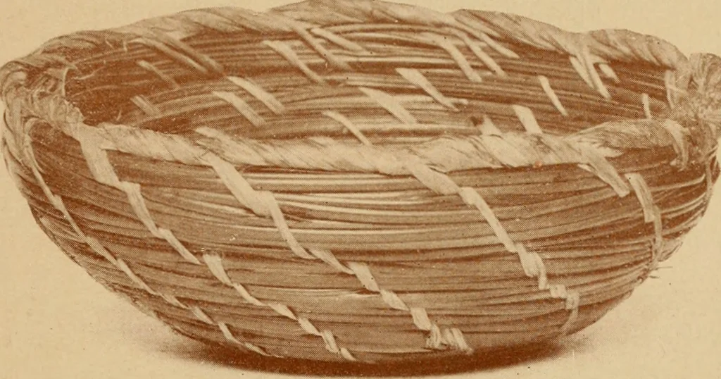An illustration from The pine-needle basket book, 1911, leaf 32