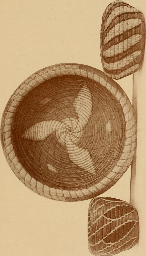 An illustration from The pine-needle basket book, 1911, leaf 36