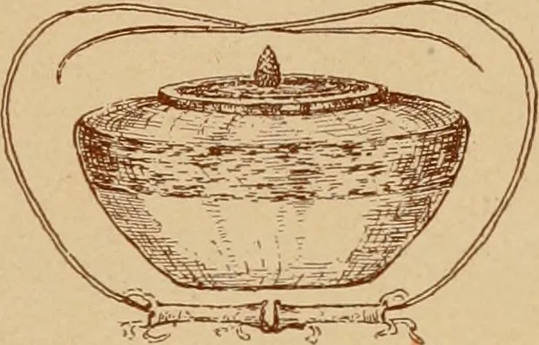 An illustration from The pine-needle basket book, 1911, leaf 6