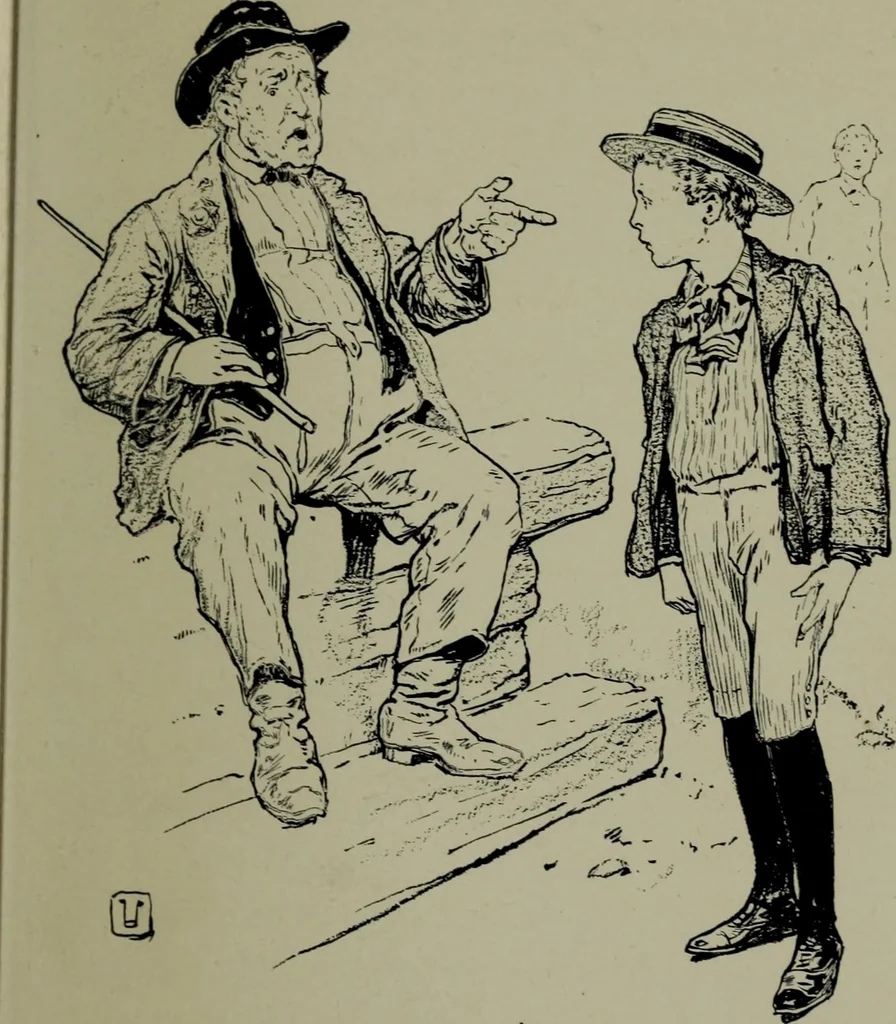 An illustration from Pinkey Perkins, just a boy, 1905, leaf 220