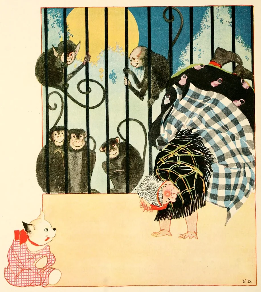 An illustration from Pinky Pup and The empty elephant, 1928, leaf 28