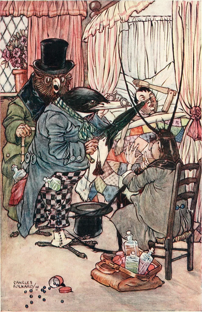 An illustration from Pinocchio : the tale of a puppet, 1911, leaf 120