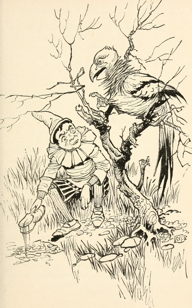 An illustration from Pinocchio : the tale of a puppet, 1911, leaf 144