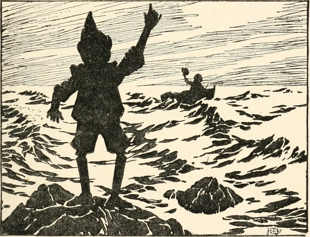 An illustration from Pinocchio : the tale of a puppet, 1911, leaf 174