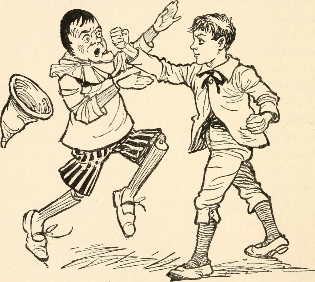 An illustration from Pinocchio : the tale of a puppet, 1911, leaf 201