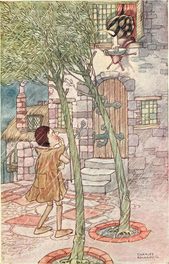 An illustration from Pinocchio : the tale of a puppet, 1911, leaf 226
