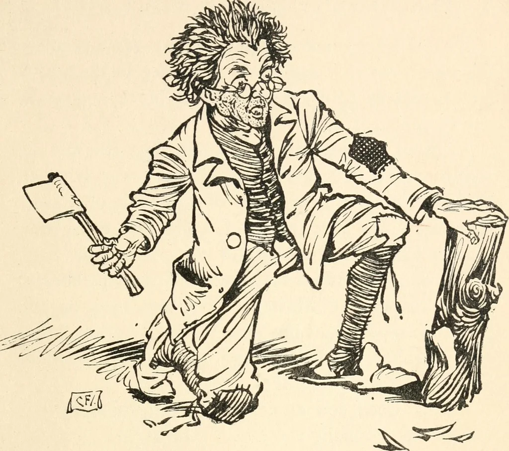 An illustration from Pinocchio : the tale of a puppet, 1911, leaf 24
