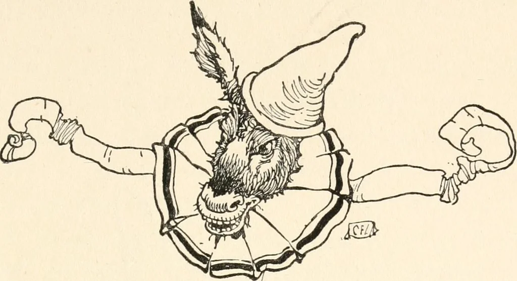An illustration from Pinocchio : the tale of a puppet, 1911, leaf 242