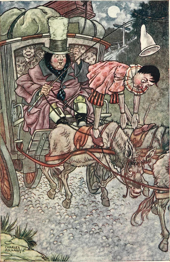 An illustration from Pinocchio : the tale of a puppet, 1911, leaf 246