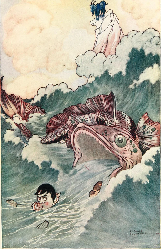 An illustration from Pinocchio : the tale of a puppet, 1911, leaf 284