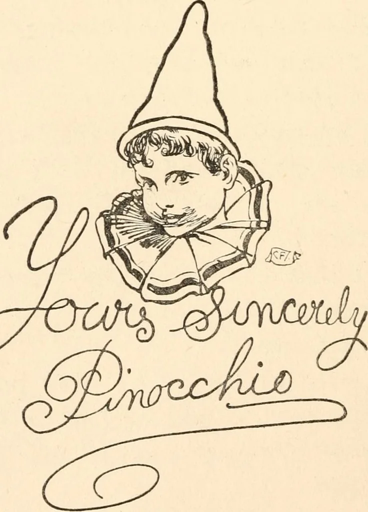 An illustration from Pinocchio : the tale of a puppet, 1911, leaf 313
