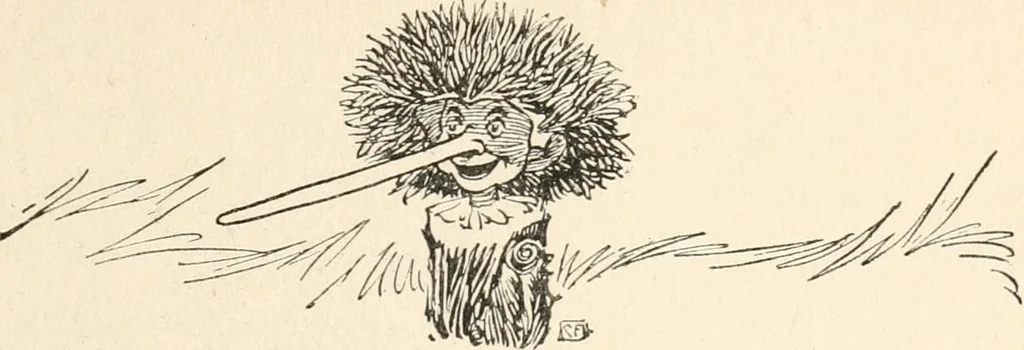 An illustration from Pinocchio : the tale of a puppet, 1911, leaf 34