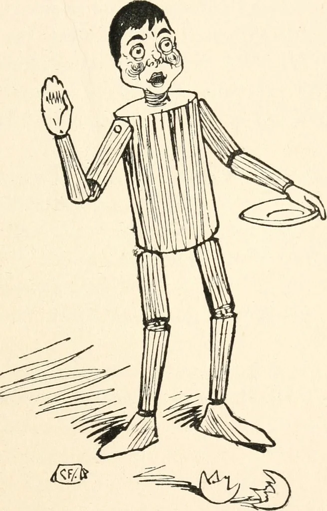 An illustration from Pinocchio : the tale of a puppet, 1911, leaf 48