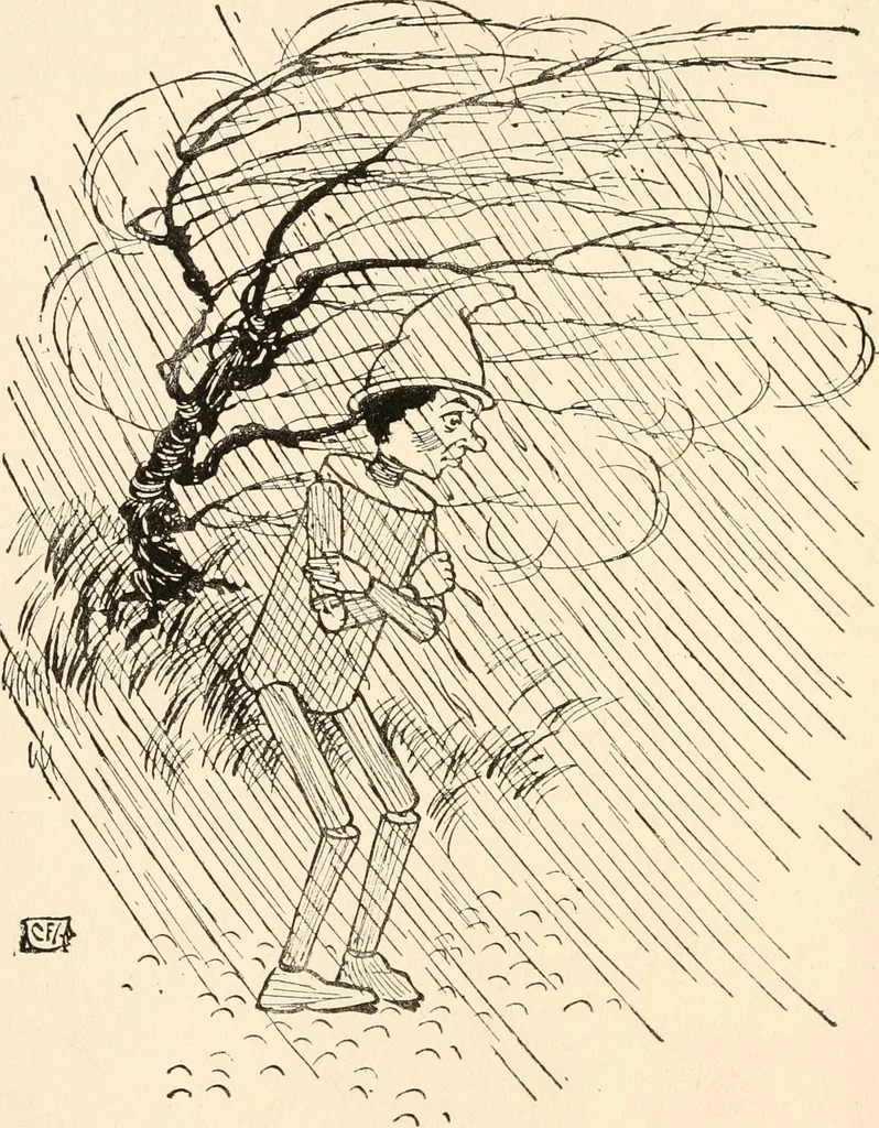 An illustration from Pinocchio : the tale of a puppet, 1911, leaf 51