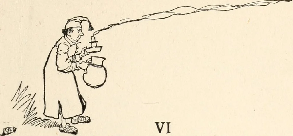 An illustration from Pinocchio : the tale of a puppet, 1911, leaf 54