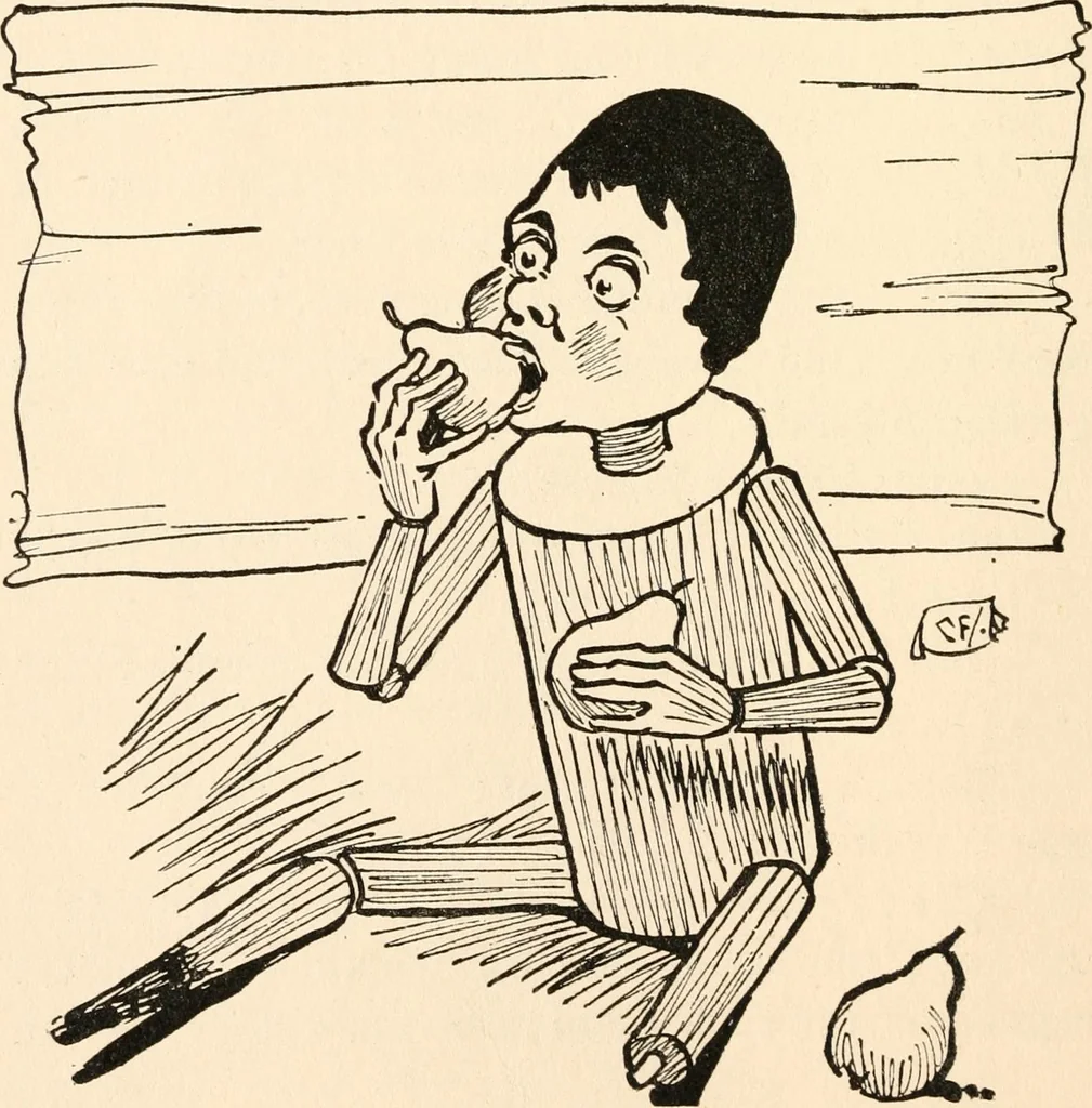 An illustration from Pinocchio : the tale of a puppet, 1911, leaf 63