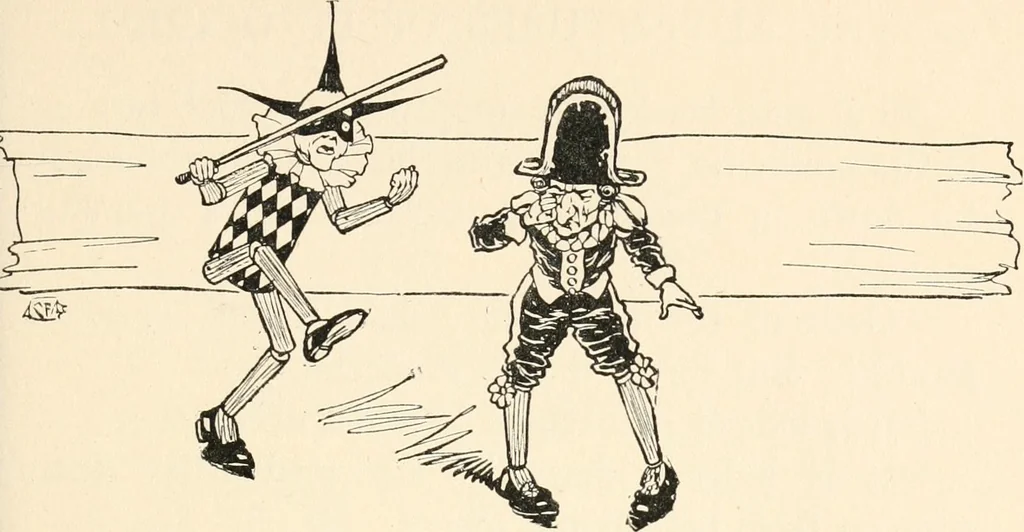 An illustration from Pinocchio : the tale of a puppet, 1911, leaf 76