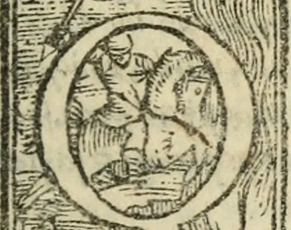 An illustration from Gli ingiusti sdegni. Comedia, 1560, leaf 108