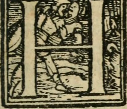 An illustration from Gli ingiusti sdegni. Comedia, 1560, leaf 50