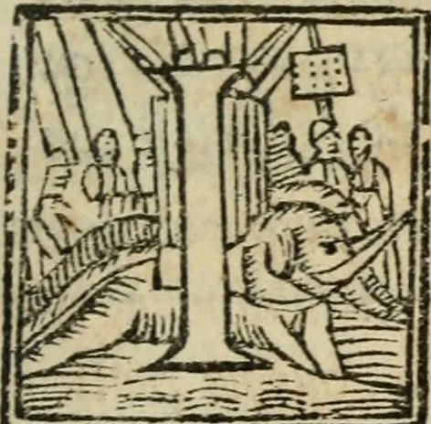 An illustration from Gli ingiusti sdegni. Comedia, 1560, leaf 6