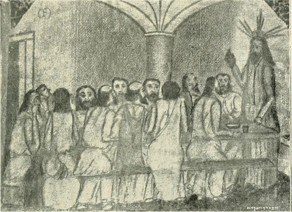 An illustration from Pintores e poetas de rilhafolles, 1900, leaf 52