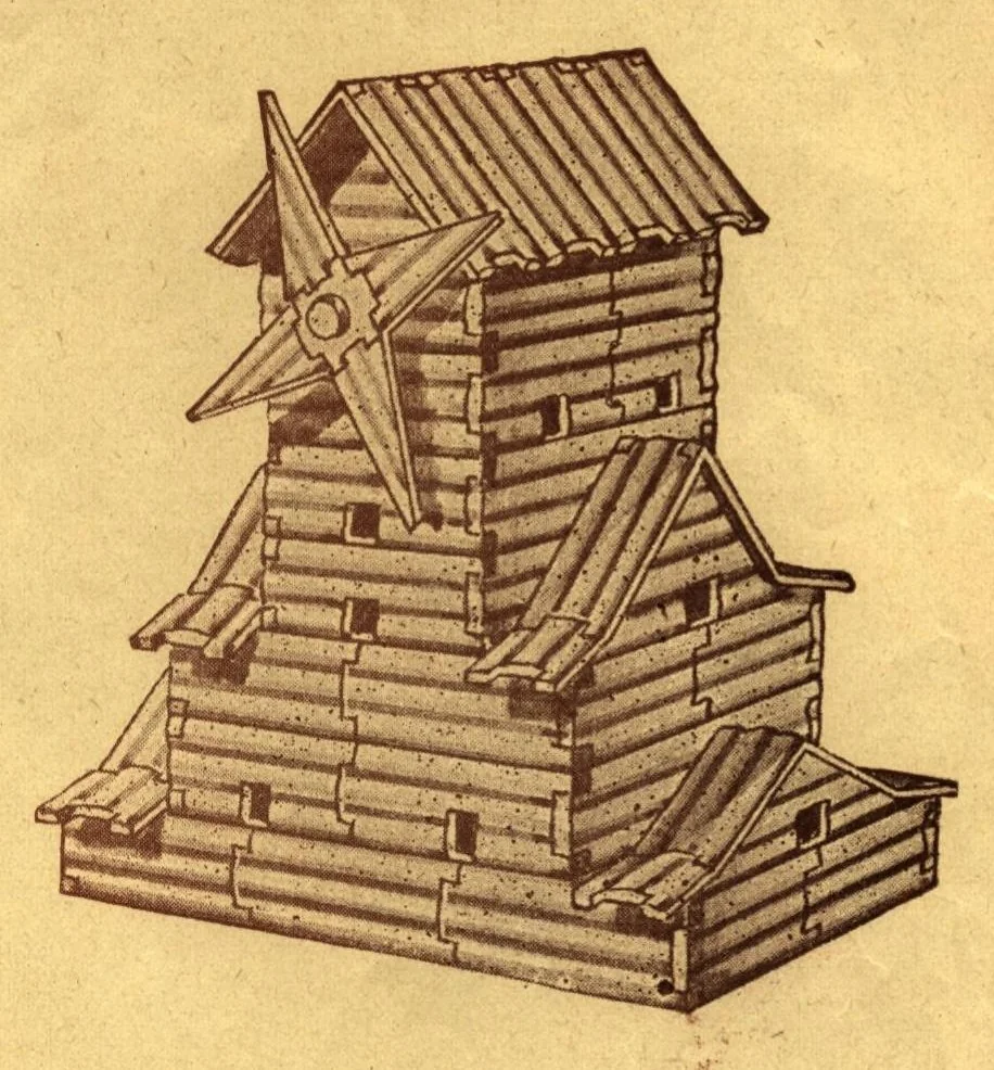An illustration from Boys and girls pioneer builders., 1930, leaf 4