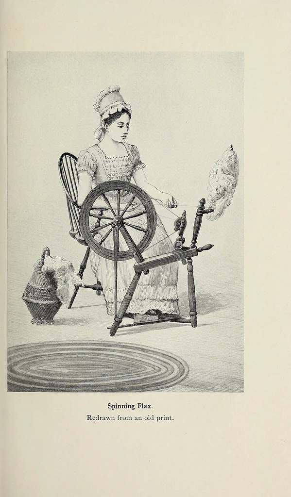 An illustration from The pioneer mothers of America; a record of the more notable women of the early days of the country, and particularly of the colonial and revolutionary periods, by Harry Clinton Green and Mary Wolcott Green .., 1912, leaf 103