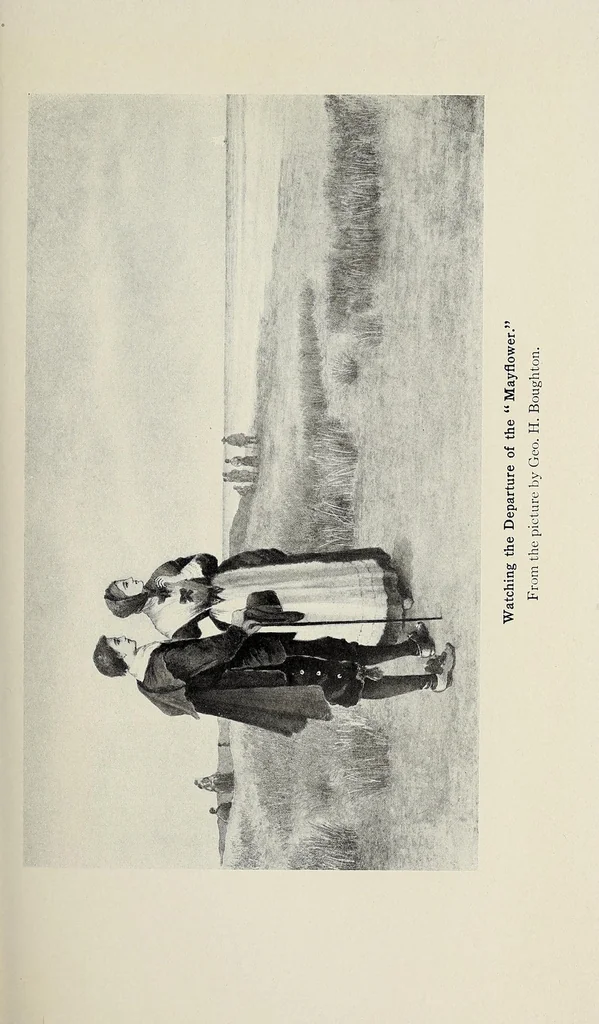 An illustration from The pioneer mothers of America; a record of the more notable women of the early days of the country, and particularly of the colonial and revolutionary periods, by Harry Clinton Green and Mary Wolcott Green .., 1912, leaf 181