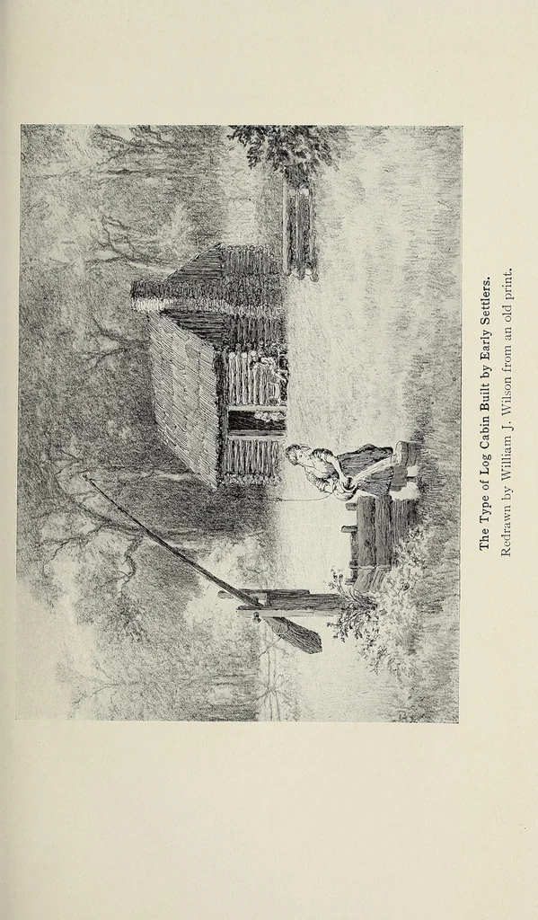An illustration from The pioneer mothers of America; a record of the more notable women of the early days of the country, and particularly of the colonial and revolutionary periods, by Harry Clinton Green and Mary Wolcott Green .., 1912, leaf 69