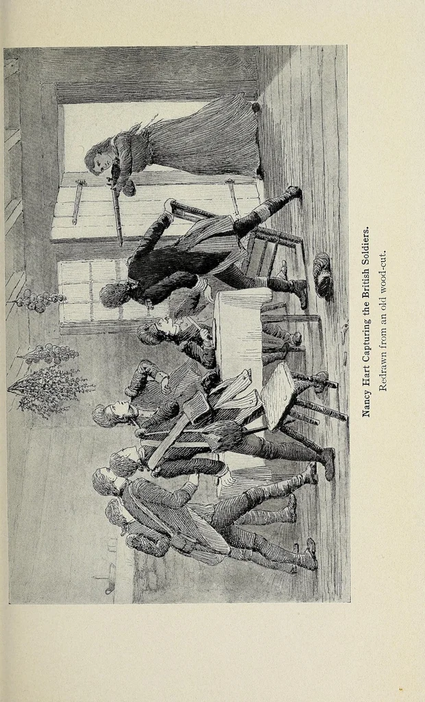 An illustration from The pioneer mothers of America; a record of the more notable women of the early days of the country, and particularly of the colonial and revolutionary periods, by Harry Clinton Green and Mary Wolcott Green .., 1912, leaf 299
