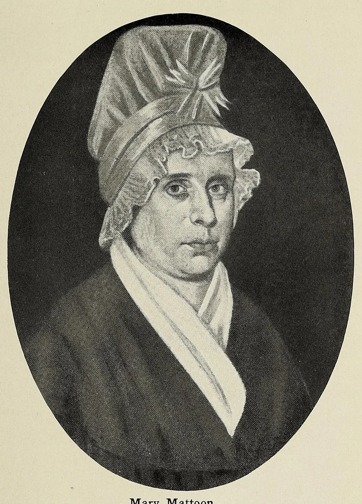 An illustration from The pioneer mothers of America; a record of the more notable women of the early days of the country, and particularly of the colonial and revolutionary periods, by Harry Clinton Green and Mary Wolcott Green .., 1912, leaf 501