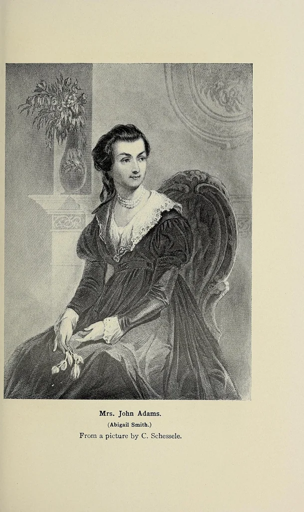 An illustration from The pioneer mothers of America; a record of the more notable women of the early days of the country, and particularly of the colonial and revolutionary periods, by Harry Clinton Green and Mary Wolcott Green .., 1912, leaf 55