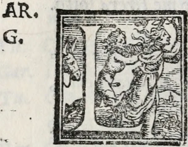 An illustration from Piovana comedia, overo noella del Tasco di Ruzante, 1552, leaf 53