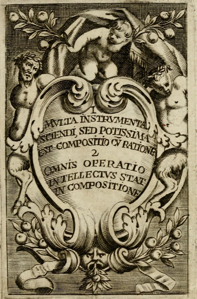 An illustration from Piscatio philosophica : Excellentiae Ill[ustrissi]me ac Reuerendissime D.D. Georgii Cornelii, Ecclesie Patauine Episcopi dicata, 1662, leaf 12