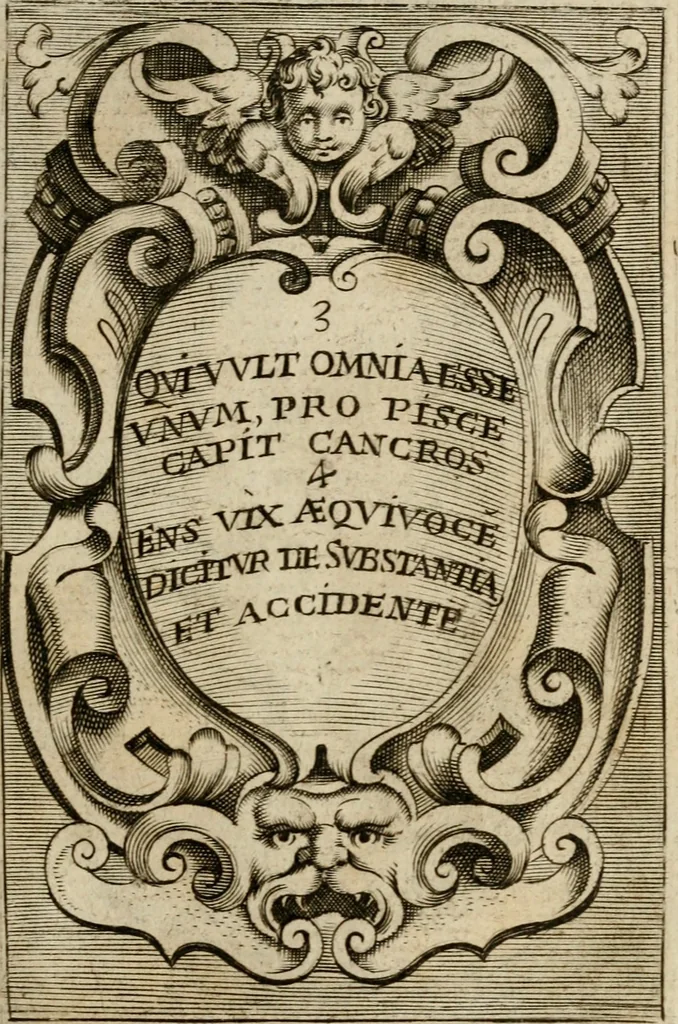 An illustration from Piscatio philosophica : Excellentiae Ill[ustrissi]me ac Reuerendissime D.D. Georgii Cornelii, Ecclesie Patauine Episcopi dicata, 1662, leaf 14