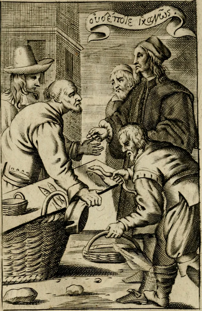 An illustration from Piscatio philosophica : Excellentiae Ill[ustrissi]me ac Reuerendissime D.D. Georgii Cornelii, Ecclesie Patauine Episcopi dicata, 1662, leaf 25