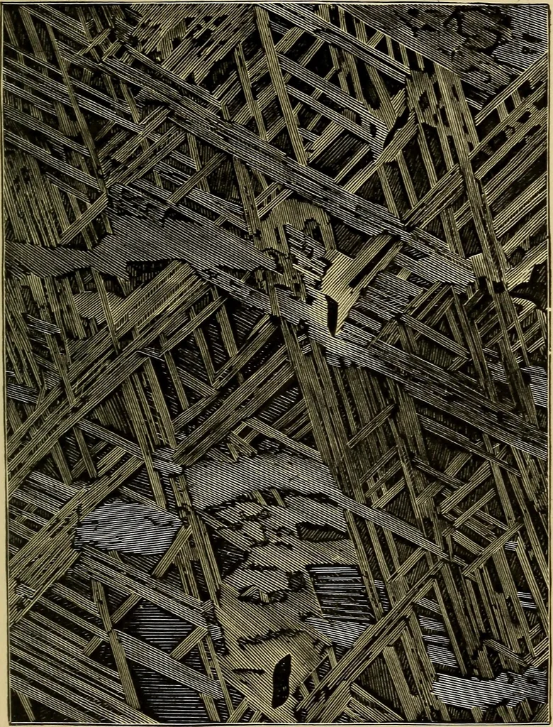 An illustration from The pith of astronomy <without mathematics>; the latest facts and figures as developed by the giant telescopes;, 1896, leaf 106