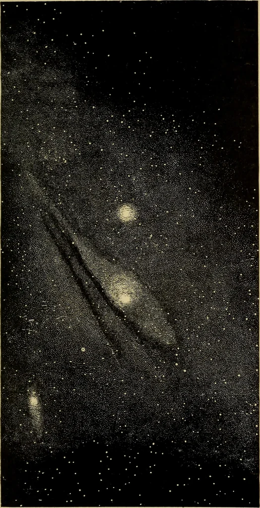 An illustration from The pith of astronomy <without mathematics>; the latest facts and figures as developed by the giant telescopes;, 1896, leaf 150