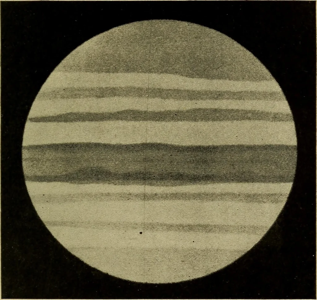 An illustration from The pith of astronomy <without mathematics>; the latest facts and figures as developed by the giant telescopes;, 1896, leaf 74