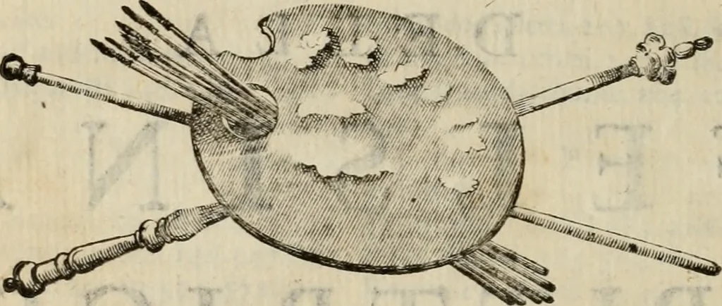 An illustration from Felsina pittrice : vite de pittori bolognesi, 1678, leaf 17