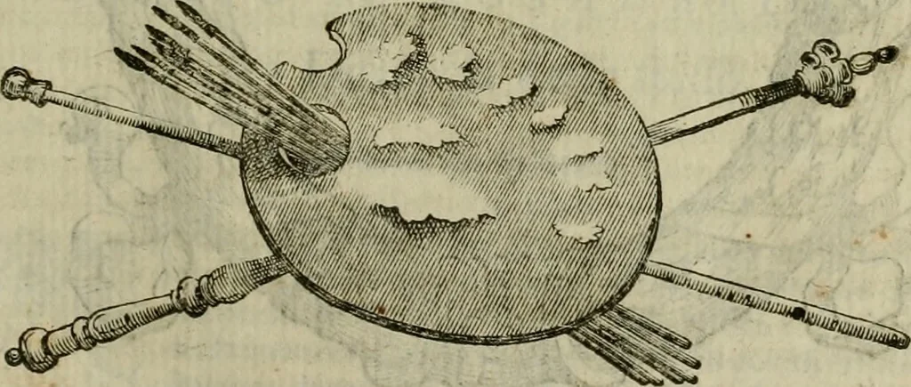 An illustration from Felsina pittrice : vite de pittori bolognesi, 1678, leaf 184