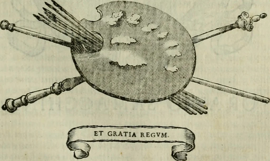An illustration from Felsina pittrice : vite de pittori bolognesi, 1678, leaf 226