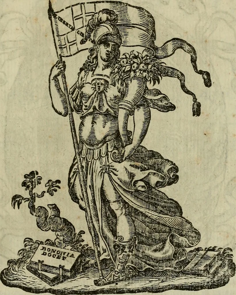 An illustration from Felsina pittrice : vite de pittori bolognesi, 1678, leaf 554