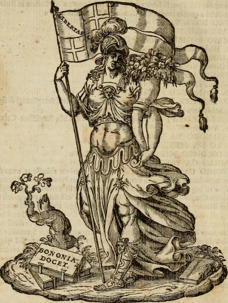 An illustration from Felsina pittrice : vite de pittori bolognesi, 1678, leaf 603