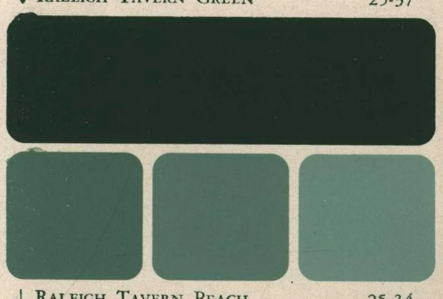 An illustration from Pittsburgh historic wall paint : (eggshell enamel finish), 1930, leaf 2