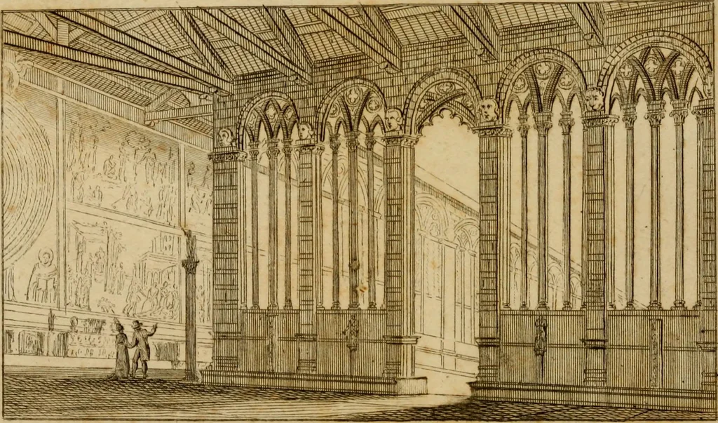 An illustration from Descrizione delle pitture del Campo santo di Pisa, coll' indicazione dei monumenti ivi racolti, 1816, leaf 17