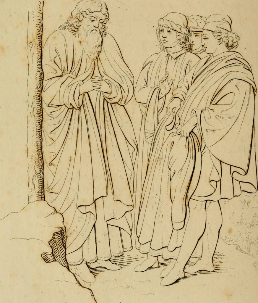 An illustration from Descrizione delle pitture del Campo santo di Pisa, coll' indicazione dei monumenti ivi racolti, 1816, leaf 205