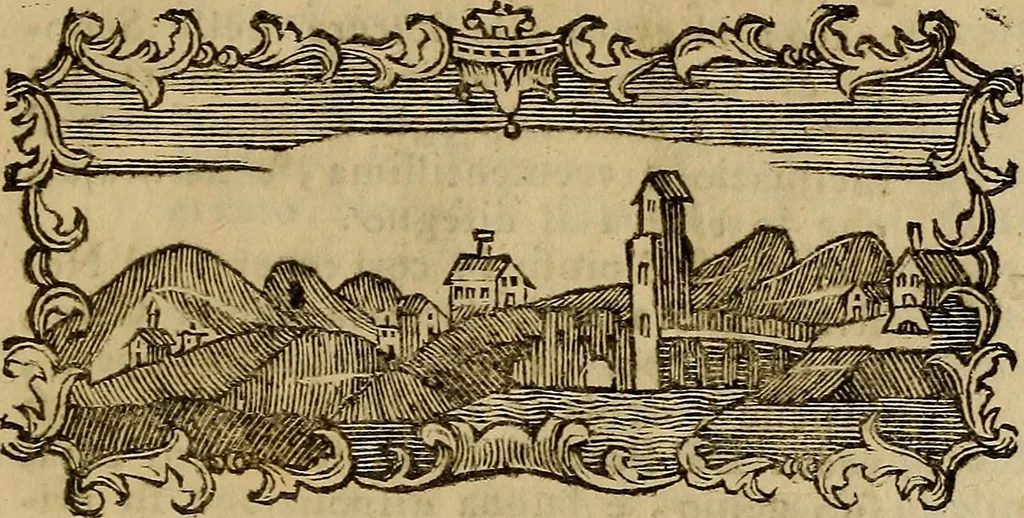An illustration from Le pitture di Cento e le vite in compendio di varj incisori e pittori della stessa città, 1768, leaf 36