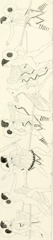An illustration from Pitture di vasi fittili, esibite dal cav. F. Inghirami per servire di studio alla mitologia ed all storia degli antichi popoli, 1838, leaf 174